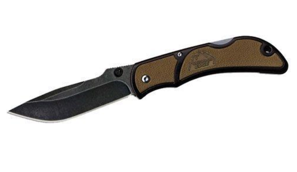 Outdoor EDGE CHC-33 3.3" Chasm Plain Edge Knife Brown