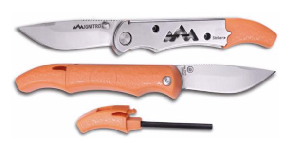 Outdoor Edge IG23C Ignitro Knife with Ferro Rod & Striker