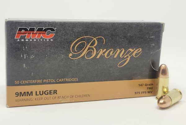 PMC Bronze 9mm Luger 147gr FMJ (50 Rounds)