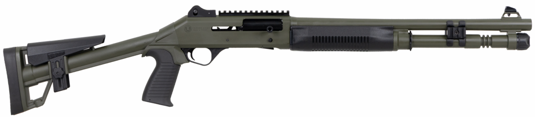 PW Arms Panzer M4 Tact 12 Gauge 18.5" OD Green Shotgun