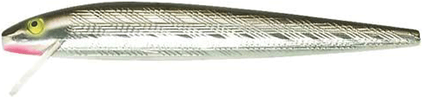 REBEL Jointed Minnow Fishing Lure (4.5 in, 3/8-SIL/BLK)