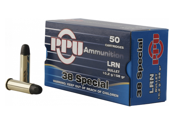 PPU PPH38SL 38SPL 158GR LRN Ammo 50 Rounds - Prvi Partizan