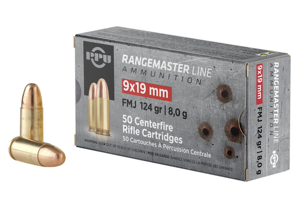 PPU Rangemaster PPRM9 9mm 124GR 50 Rounds