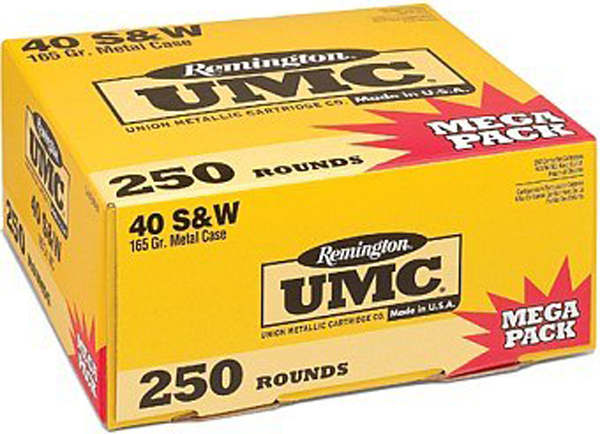 Remington UMC Mega Pack FMJ Pistol Ammo