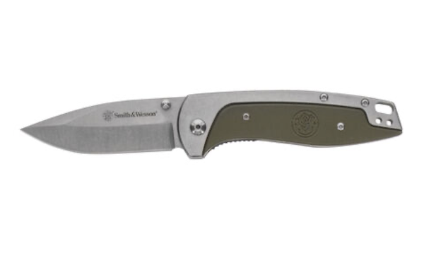 AOB Cutlery 1122567 S&W Freighter Folding Knife, Stainless Steel Blade