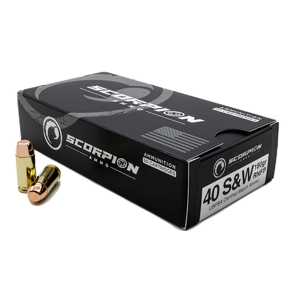 Scorpion .40 S&W 180gr TMC-RNFP Ammunition (50rd Box)