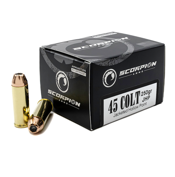 Scorpion Ammo Scorpion .45 Colt 250 Grain JHP 20-Round