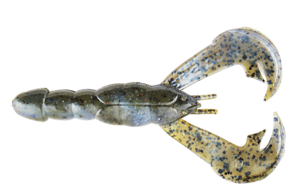 Strike King SK Rage Tail Craw, Blue Craw, Pack of 7, Model RGCRW-108 - Strike King