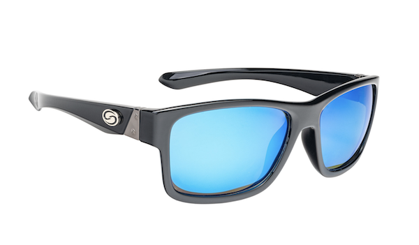 Strike King Sg-P301 Pro Sunglasses Black Frame Blue Mirror Shiny Finish