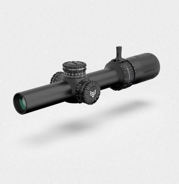 Swampfox Arrowhead ARH11024M 1-10x24mm LPVO Rifle Scope (Guerrilla Dot MOA Red Reticle)