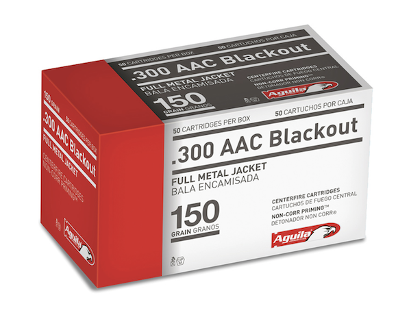 Aguila 1E300110 Target & Range Rifle 300 Blackout 150 gr FMJBT 50 Per Box/ 20 Cs