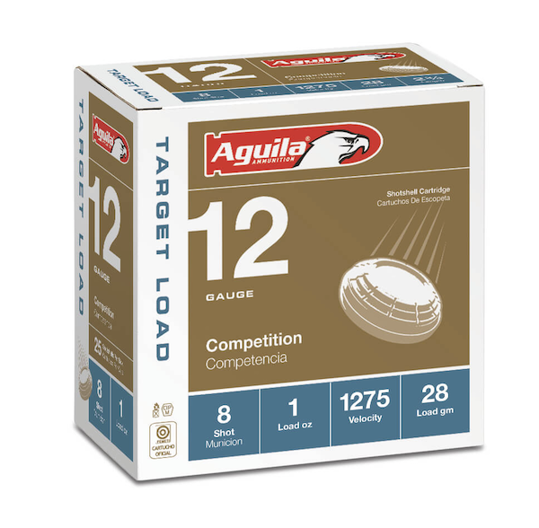 Aguila 1CHB1328 Target Load Competition 12 Gauge 2.75" 1 oz 8 Shot 25 Per Box/ 10 Cs