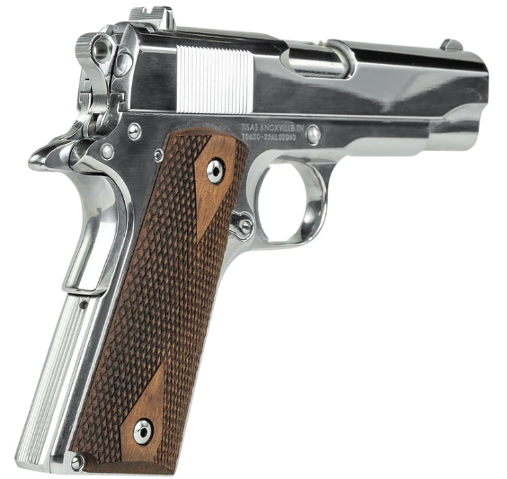 Tisas 1911A1 Desperado 9mm/.38 Super 4.25" Polished Chrome