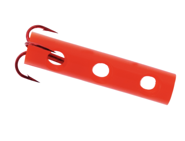 TRU TURN TT Boss Kat Dip Bait Tube 4X Treble SZ2 Boss Red - TRU Ball