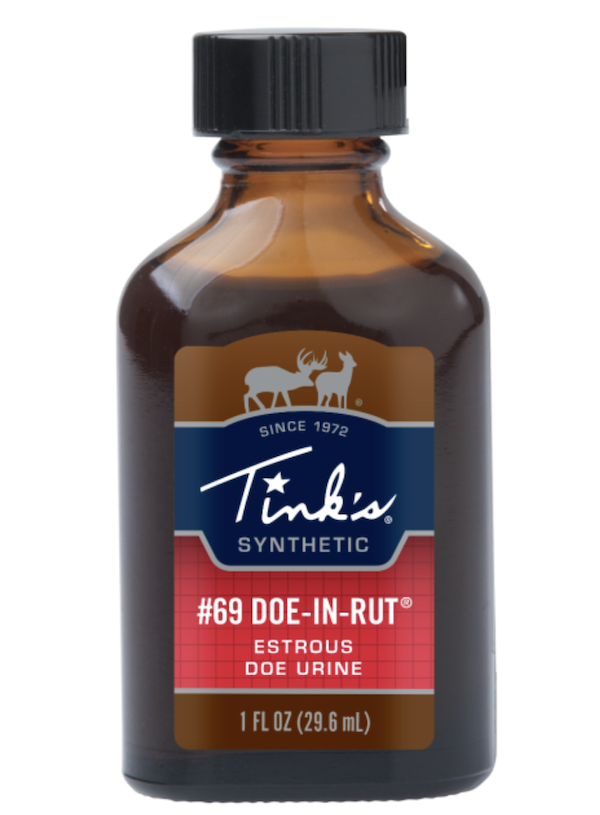 Tink's W5256 Synthetic Doe-In-Rut Scent 1oz Glass Bottle Rain Resistant - Tink's