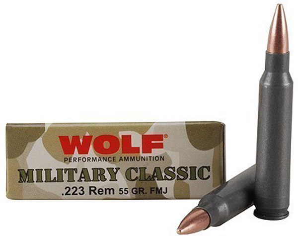 Wolf Military Classic .223 Rem 55 gr FMJ Rifle Ammunition