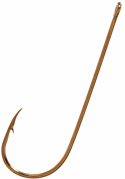 Eagle Claw 214H-7, Bronze LW Aberdeen, Box of 100 Hooks