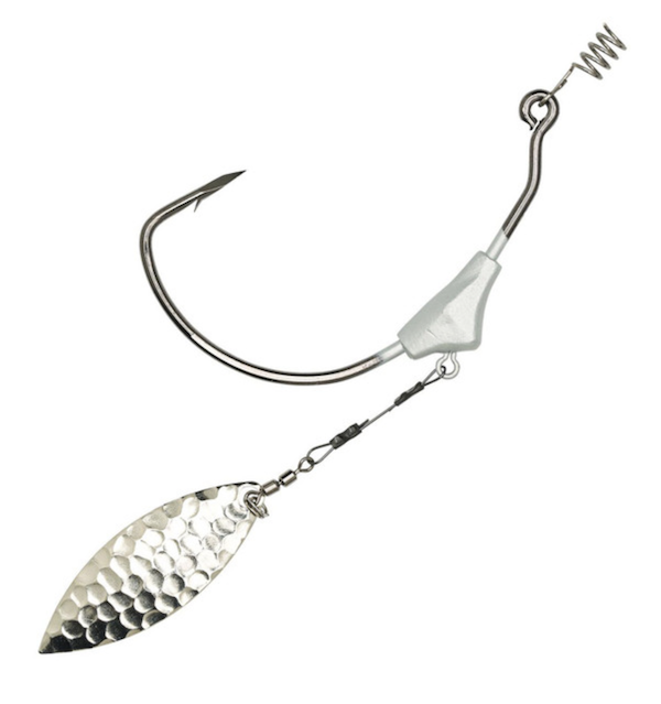 Eagle Claw Trokar Swim Blade 1/8 oz #3 Hammered Nickel 5/0 Hook