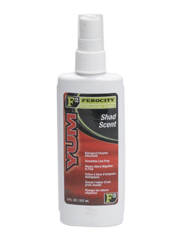 YUM F2 4OZ SPRAY ATTRACTANT SHAD                           
