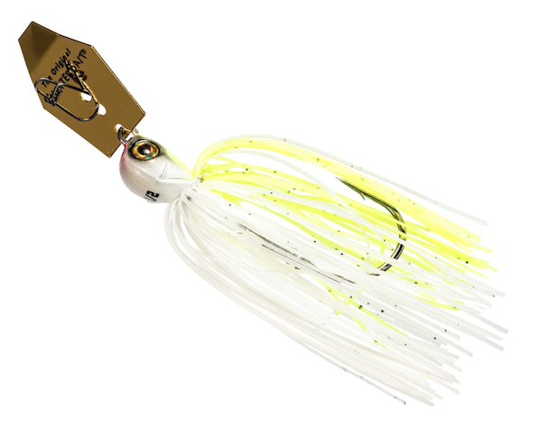 ZMAN CHATTERBAIT ELITE EVO 3/8 OZ CHARTREUSE/WHITE         